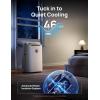 imageDreo Portable Air Conditioners 12000 BTU AC Unit for Bedroom with Drainagefree Cooling 46dB Quiet APPVoiceRemote 24h Timer with Fan ampamp Dehumidifier Smart Standing AC for Room Indoors AC515SStarlight