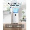 imageDreo Portable Air Conditioners 12000 BTU AC Unit for Bedroom with Drainagefree Cooling 46dB Quiet APPVoiceRemote 24h Timer with Fan ampamp Dehumidifier Smart Standing AC for Room Indoors AC515SStarlight