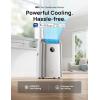 imageDreo Portable Air Conditioners 12000 BTU AC Unit for Bedroom with Drainagefree Cooling 46dB Quiet APPVoiceRemote 24h Timer with Fan ampamp Dehumidifier Smart Standing AC for Room Indoors AC515SGold