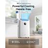 imageDreo Portable Air Conditioners 12000 BTU AC Unit for Bedroom with Drainagefree Cooling 46dB Quiet APPVoiceRemote 24h Timer with Fan ampamp Dehumidifier Smart Standing AC for Room Indoors AC515SWhite