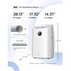 imageDreo Portable Air Conditioners 12000 BTU ASHRAE 8000 BTU DOE Smart AC Unit for Room with Drainagefree Cooling APPVoiceRemote Fan ampamp Dehumidifier Quiet Standing AC for Bedroom AC515S NewWhite