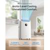 imageDreo Portable Air Conditioners 12000 BTU ASHRAE 8000 BTU DOE Smart AC Unit for Room with Drainagefree Cooling APPVoiceRemote Fan ampamp Dehumidifier Quiet Standing AC for Bedroom AC515S NewWhite