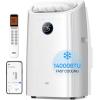imageDreo Portable Air Conditioners 12000 BTU ASHRAE 8000 BTU DOE Smart AC Unit for Room with Drainagefree Cooling APPVoiceRemote Fan ampamp Dehumidifier Quiet Standing AC for Bedroom AC515S NewWhite