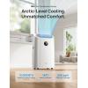 imageDreo Portable Air Conditioners 12000 BTU ASHRAE 8000 BTU DOE Smart AC Unit for Room with Drainagefree Cooling APPVoiceRemote Fan ampamp Dehumidifier Quiet Standing AC for Bedroom AC515S NewWhite