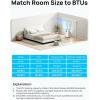 imageDreo Portable Air Conditioners 8000 BTU ASHRAE 5000 BTU DOE Smart AC Unit for Bedroom with Drainagefree Cooling 45dB Quiet APPVoiceRemote Portable AC for Room Indoors AC318SBlack