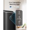 imageDreo Portable Air Conditioners 8000 BTU ASHRAE 5000 BTU DOE Smart AC Unit for Bedroom with Drainagefree Cooling 45dB Quiet APPVoiceRemote Portable AC for Room Indoors AC318SBlack