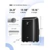 imageDreo Portable Air Conditioners 8000 BTU ASHRAE 5000 BTU DOE Smart AC Unit for Bedroom with Drainagefree Cooling 45dB Quiet APPVoiceRemote Portable AC for Room Indoors AC318SBlack
