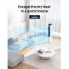 imageDreo Portable Air Conditioners Fan 40 Standing Fans that Blow Cold Air Portable AC80 Oscillating Evaporative Air CoolerRemovable Water Tank Ice Packs Remote Control 4 Speeds 7H Timer WhiteWhite and Black