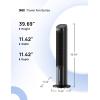 imageDreo Portable Air Conditioners Fan 40 Standing Fans that Blow Cold Air Portable AC80 Oscillating Evaporative Air CoolerRemovable Water Tank Ice Packs Remote Control 4 Speeds 7H Timer BlackBlack