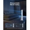 imageDreo Portable Air Conditioners Fan 40 Standing Fans that Blow Cold Air Portable AC80 Oscillating Evaporative Air CoolerRemovable Water Tank Ice Packs Remote Control 4 Speeds 7H Timer BlackWhite