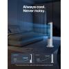 imageDreo Portable Air Conditioners Fan 40 Standing Fans that Blow Cold Air Portable AC80 Oscillating Evaporative Air CoolerRemovable Water Tank Ice Packs Remote Control 4 Speeds 7H Timer BlackWhite and Black