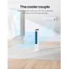 imageDreo Portable Air Conditioners Fan 40 Standing Fans that Blow Cold Air Portable AC80 Oscillating Evaporative Air CoolerRemovable Water Tank Ice Packs Remote Control 4 Speeds 7H Timer WhiteWhite and Black