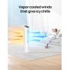imageDreo Portable Air Conditioners Fan 40 Standing Fans that Blow Cold Air Portable AC80 Oscillating Evaporative Air CoolerRemovable Water Tank Ice Packs Remote Control 4 Speeds 7H Timer BlackWhite