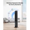 imageDreo Portable Air Conditioners Fan 40 Standing Fans that Blow Cold Air Portable AC80 Oscillating Evaporative Air CoolerRemovable Water Tank Ice Packs Remote Control 4 Speeds 7H Timer BlackBlack