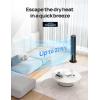 imageDreo Portable Air Conditioners Fan 40 Standing Fans that Blow Cold Air Portable AC80 Oscillating Evaporative Air CoolerRemovable Water Tank Ice Packs Remote Control 4 Speeds 7H Timer BlackBlack