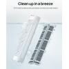 imageDreo Portable Air Conditioners Fan 40 Standing Fans that Blow Cold Air Portable AC80 Oscillating Evaporative Air CoolerRemovable Water Tank Ice Packs Remote Control 4 Speeds 7H Timer BlackWhite and Black