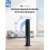 imageDreo Portable Air Conditioners Fan 40 Standing Fans that Blow Cold Air Portable AC80 Oscillating Evaporative Air CoolerRemovable Water Tank Ice Packs Remote Control 4 Speeds 7H Timer WhiteBlack