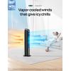 imageDreo Portable Air Conditioners Fan 40 Standing Fans that Blow Cold Air Portable AC80 Oscillating Evaporative Air CoolerRemovable Water Tank Ice Packs Remote Control 4 Speeds 7H Timer BlackBlack