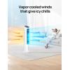 imageDreo Portable Air Conditioners Fan 40 Standing Fans that Blow Cold Air Portable AC80 Oscillating Evaporative Air CoolerRemovable Water Tank Ice Packs Remote Control 4 Speeds 7H Timer BlackWhite and Black