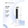imageDreo Portable Air Conditioners Fan 40 Standing Fans that Blow Cold Air Portable AC80 Oscillating Evaporative Air CoolerRemovable Water Tank Ice Packs Remote Control 4 Speeds 7H Timer BlackWhite and Black