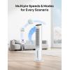 imageDreo Portable Air Conditioners Fan 40 Standing Fans that Blow Cold Air Portable AC80 Oscillating Evaporative Air CoolerRemovable Water Tank Ice Packs Remote Control 4 Speeds 7H Timer WhiteWhite