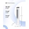 imageDreo Portable Air Conditioners Fan 40 Standing Fans that Blow Cold Air Portable AC80 Oscillating Evaporative Air CoolerRemovable Water Tank Ice Packs Remote Control 4 Speeds 7H Timer BlackWhite