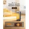 imageDreo Quiet Space Heater 1500W Portable Heaters for Indoor Use with Remote 70 Oscillation Fast and Safety Electric PTC Ceramic for Desk Office Bedroom 12H TimerSilver