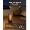 imageDreo Quiet Space Heater 1500W Portable Heaters for Indoor Use with Remote 70 Oscillation Fast and Safety Electric PTC Ceramic for Desk Office Bedroom 12H TimerSilver