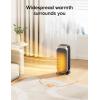 imageDreo Quiet Space Heater 1500W Portable Heaters for Indoor Use with Remote 70 Oscillation Fast and Safety Electric PTC Ceramic for Desk Office Bedroom 12H TimerGold