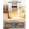 imageDreo Quiet Space Heater 1500W Portable Heaters for Indoor Use with Remote 70 Oscillation Fast and Safety Electric PTC Ceramic for Desk Office Bedroom 12H TimerSilver