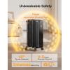 imageDreo Radiator Heater 8 Safety Protection Oil Filled Radiator Heater for Indoor Use 1500W Electric Heaters for Large Room 8 Fins with Remote 4 Modes Digital Thermostat 24H Timer QuietBlack