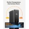 imageDreo Radiator Heater 8 Safety Protection Oil Filled Radiator Heater for Indoor Use 1500W Electric Heaters for Large Room 8 Fins with Remote 4 Modes Digital Thermostat 24H Timer QuietBlack