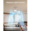 imageDreo Smart Ceiling Fans with Lights 42 Inch Black Ceiling Fan 12 Speeds ampamp 3 Fan Modes Stepless Color Tones Dimmable LED Light 112H Timer Quiet DC Motor RemoteAPPAlexaWall Switch ControlGrey