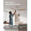 imageDreo Smart Ceiling Fans with Lights 42 Inch Black Ceiling Fan 12 Speeds ampamp 3 Fan Modes Stepless Color Tones Dimmable LED Light 112H Timer Quiet DC Motor RemoteAPPAlexaWall Switch ControlGrey