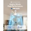 imageDreo Smart Ceiling Fans with Lights 42 Inch Black Ceiling Fan 12 Speeds ampamp 3 Fan Modes Stepless Color Tones Dimmable LED Light 112H Timer Quiet DC Motor RemoteAPPAlexaWall Switch ControlWhite