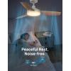 imageDreo Smart Ceiling Fans with Lights 42 Inch Black Ceiling Fan 12 Speeds ampamp 3 Fan Modes Stepless Color Tones Dimmable LED Light 112H Timer Quiet DC Motor RemoteAPPAlexaWall Switch ControlGrey