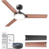 imageDreo Smart Ceiling Fans with Lights 42 Inch Black Ceiling Fan 12 Speeds ampamp 3 Fan Modes Stepless Color Tones Dimmable LED Light 112H Timer Quiet DC Motor RemoteAPPAlexaWall Switch ControlBlack