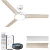 imageDreo Smart Ceiling Fans with Lights 42 Inch Black Ceiling Fan 12 Speeds ampamp 3 Fan Modes Stepless Color Tones Dimmable LED Light 112H Timer Quiet DC Motor RemoteAPPAlexaWall Switch ControlWhite