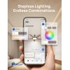 imageDreo Smart Ceiling Fans with Lights Low profile Ceiling Fan with AlexaApp 52 Dimmable Lighting ampamp Color Tuning RGB Ambient Light for Living Room Game Room Easy Installation Quiet BlackBlack