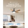 imageDreo Smart Ceiling Fans with Lights Low profile Ceiling Fan with AlexaApp 52 Dimmable Lighting ampamp Color Tuning RGB Ambient Light for Living Room Game Room Easy Installation Quiet BlackBlack
