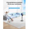 imageDreo Smart Fan for Bedroom 120105 Omnidirectional Oscillating Standing Fans with Remote 100ft Quiet Floor Fan for Room WiFiVoiceAlexa 6 Modes 8 Speeds 3743 Height 12H Timer DC MotorGrey