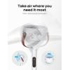 imageDreo Smart Fan for Bedroom 120105 Omnidirectional Oscillating Standing Fans with Remote 100ft Quiet Floor Fan for Room WiFiVoiceAlexa 6 Modes 8 Speeds 3743 Height 12H Timer DC MotorWhite