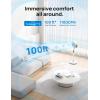 imageDreo Smart Fan for Bedroom 120105 Omnidirectional Oscillating Standing Fans with Remote 100ft Quiet Floor Fan for Room WiFiVoiceAlexa 6 Modes 8 Speeds 3743 Height 12H Timer DC MotorWhite