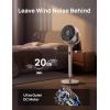 imageDreo Smart Fans for Bedroom 120 120 OmniDirectional Oscillating Fan 90ft Quiet Pedestal Fan with RGB Light 9 Speeds 6 Modes 20dB 8H Timer WiFiVoice 3742quot Floor Fans with Remote Silverstarlight