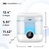imageDreo Smart Humidifiers for Bedroom 6L Top Fill Supersized Cool Mist Humidifier for Large Room 60 Hour Runtime Quiet Ultrasonic Humidifier for Plants Baby Indoor Home Night Light BlackWhite