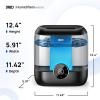 imageDreo Smart Humidifiers for Bedroom 6L Top Fill Supersized Cool Mist Humidifier for Large Room 60 Hour Runtime Quiet Ultrasonic Humidifier for Plants Baby Indoor Home Night Light BlackBlack