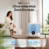 imageDreo Smart Humidifiers for Bedroom 6L Top Fill Supersized Cool Mist Humidifier for Large Room 60 Hour Runtime Quiet Ultrasonic Humidifier for Plants Baby Indoor Home Night Light BlackBlue