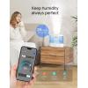 imageDreo Smart Humidifiers for Bedroom Top Fill 4L Supersized Humidifier Large Room with 28 dB 36H Runtime TouchAPPVoice Control Nightlight Cool Mist Humidifiers for Baby Plants Indoor BlackBlue