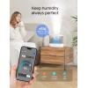 imageDreo Smart Humidifiers for Bedroom Top Fill 4L Supersized Humidifier Large Room with 28 dB 36H Runtime TouchAPPVoice Control Nightlight Cool Mist Humidifiers for Baby Plants Indoor BlackGray