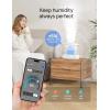 imageDreo Smart Humidifiers for Bedroom Top Fill 4L Supersized Humidifier Large Room with 28 dB 36H Runtime TouchAPPVoice Control Nightlight Cool Mist Humidifiers for Baby Plants Indoor BlackWhite